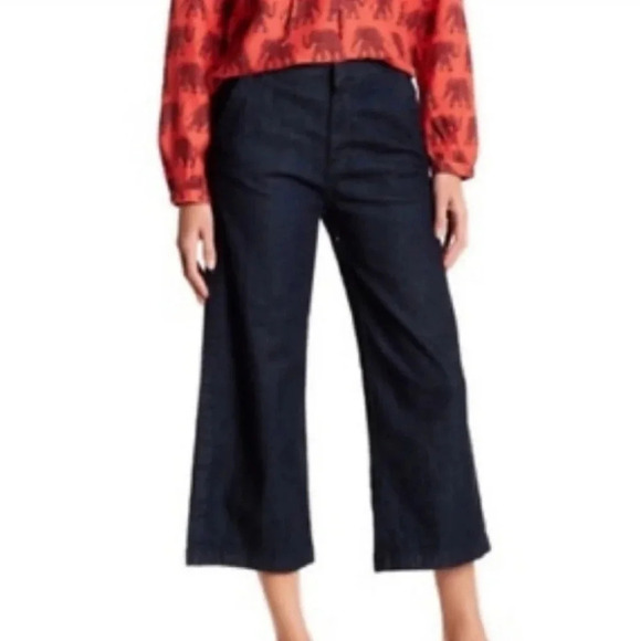 J. Crew Rayner wide leg front and back pockets dark wash size 27 - Picture 6 of 10